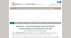 Desktop Screenshot of medicalfootsolutions.com